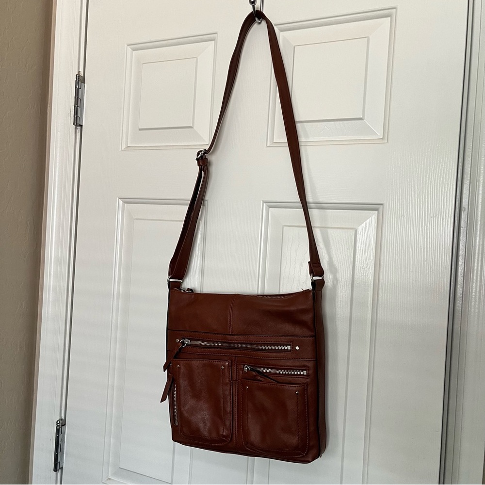 International Concepts brown crossbody purse